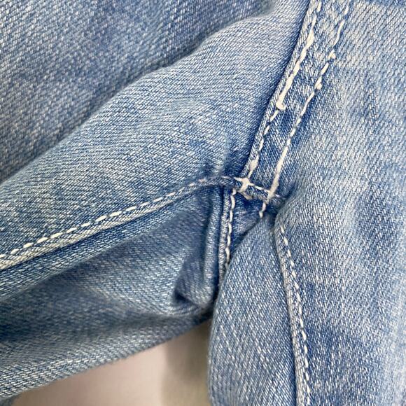 Carmar Light Wash Blue Denim Cropped Ankle Skinny Jeans Women's Size 27 - Picture 5 of 9